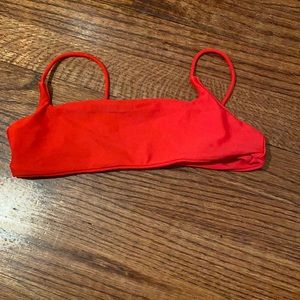 Red ark swimwear top
